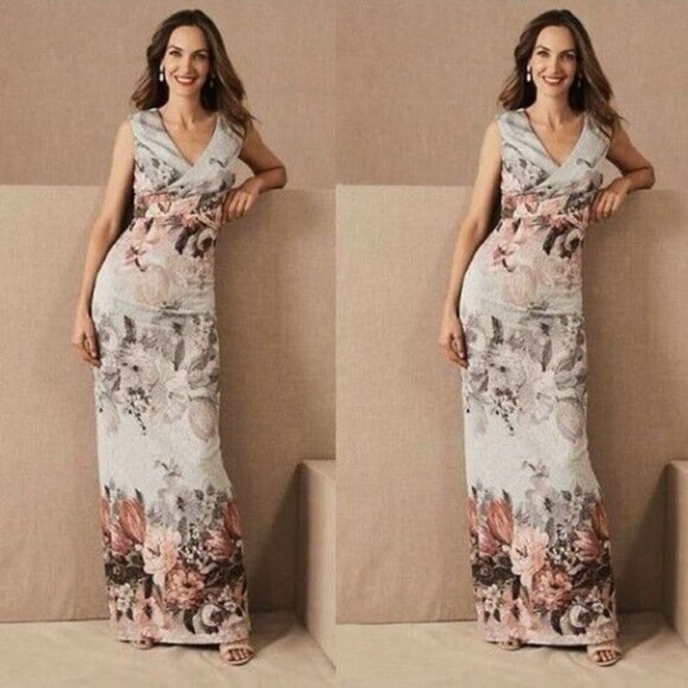 Adrianna Papell Lilliana Floral Gown 12
